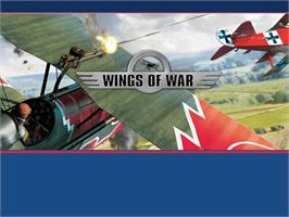 Title screen of Wings of War on the Microsoft Xbox.