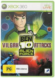 Box cover for BEN 10: VILGAX ATTACKS on the Microsoft Xbox 360.