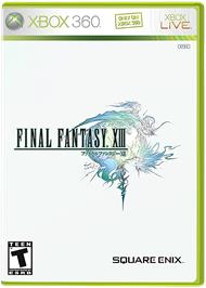 Box cover for FINAL FANTASY XIII on the Microsoft Xbox 360.