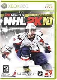 Box cover for NHL 2K10 on the Microsoft Xbox 360.