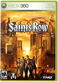Box cover for Saints Row on the Microsoft Xbox 360.