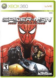 Box cover for Spidey: Web of Shadows on the Microsoft Xbox 360.