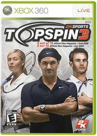 Box cover for Top Spin 3 on the Microsoft Xbox 360.