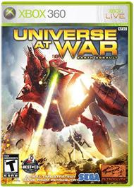Box cover for Universe at War on the Microsoft Xbox 360.