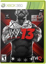 Box cover for WWE '13 on the Microsoft Xbox 360.