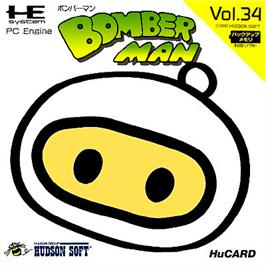 Box cover for Mega Bomberman on the NEC PC Engine.
