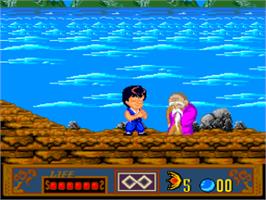 In game image of Jackie Chan's Action Kung Fu on the NEC TurboGrafx-16.