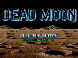 Title screen of Dead Moon on the NEC TurboGrafx-16.