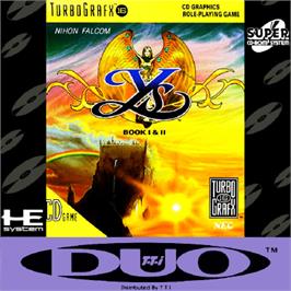 Box cover for Ys: Book I & 2 on the NEC TurboGrafx CD.