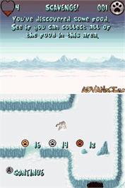 In game image of Arctic Tale on the Nintendo DS.