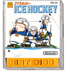 Box cover for Ice Hockey on the Nintendo Famicom Disk System.