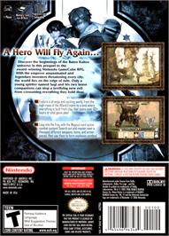 Box back cover for Baten Kaitos Origins on the Nintendo GameCube.