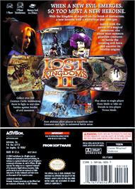 Box back cover for Lost Kingdoms 2 on the Nintendo GameCube.