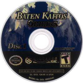 Artwork on the Disc for Baten Kaitos Origins on the Nintendo GameCube.