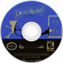 Artwork on the Disc for Chibi-Robo on the Nintendo GameCube.