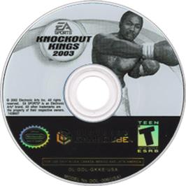 Artwork on the Disc for Knockout Kings 2003 on the Nintendo GameCube.