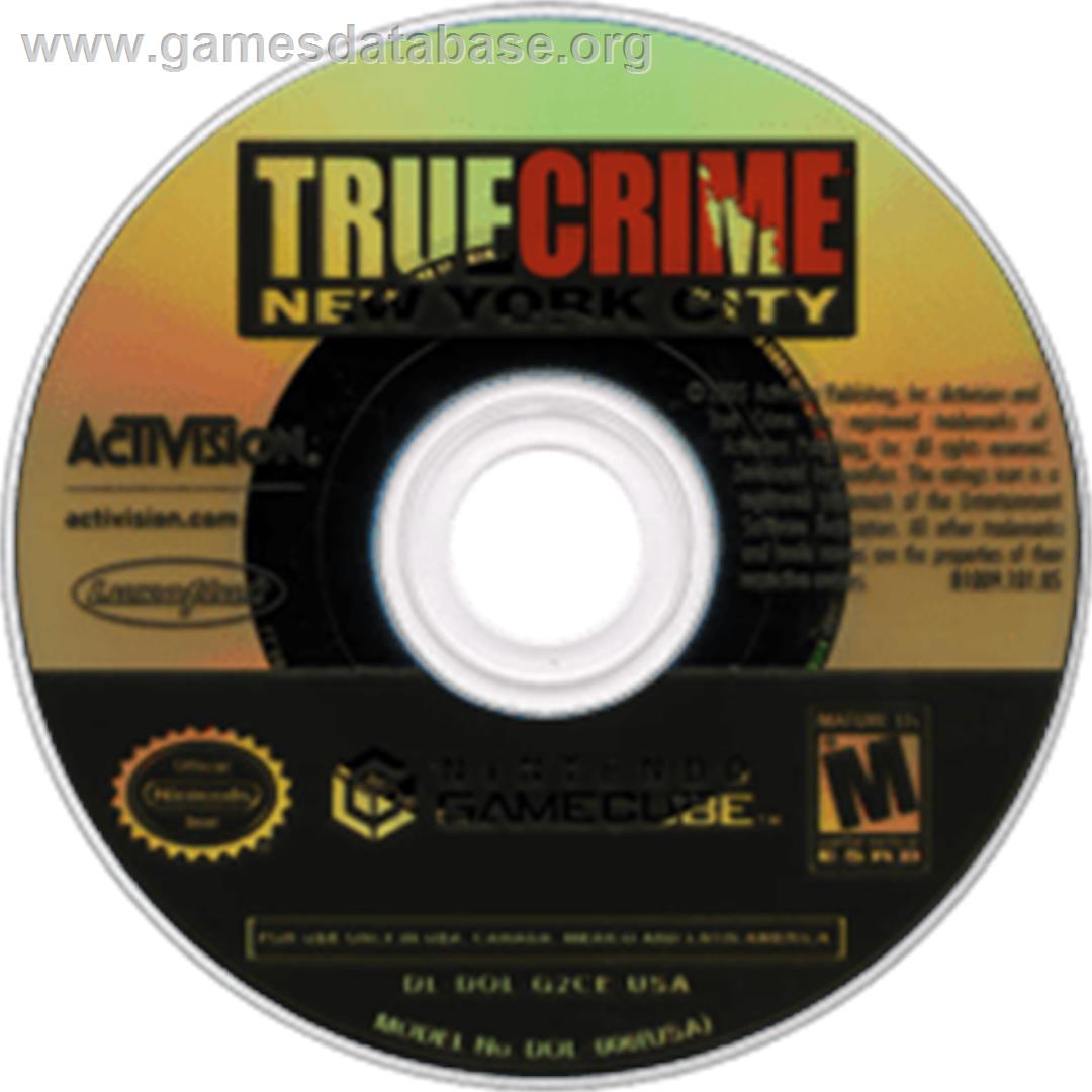 True Crime New York City Nintendo GameCube Artwork Disc