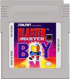 Cartridge artwork for Blaster Master Boy on the Nintendo Game Boy.