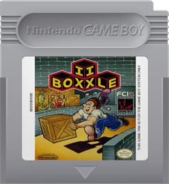 Cartridge artwork for Boxxle II on the Nintendo Game Boy.