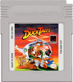 Cartridge artwork for Duck Tales on the Nintendo Game Boy.
