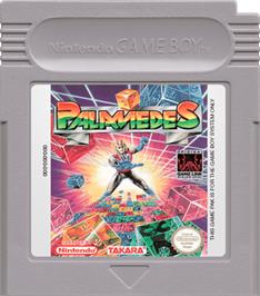 Cartridge artwork for Palamedes on the Nintendo Game Boy.