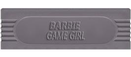 Top of cartridge artwork for Barbie Game Girl on the Nintendo Game Boy.