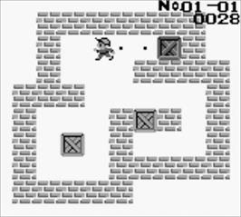 In game image of Boxxle II on the Nintendo Game Boy.