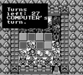 In game image of Castle Quest on the Nintendo Game Boy.