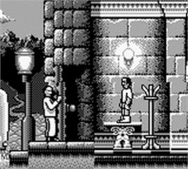 In game image of Dr. Franken 2 on the Nintendo Game Boy.