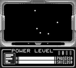 In game image of Star Trek Generations - Beyond the Nexus on the Nintendo Game Boy.