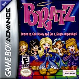 Box cover for Bratz on the Nintendo Game Boy Advance.