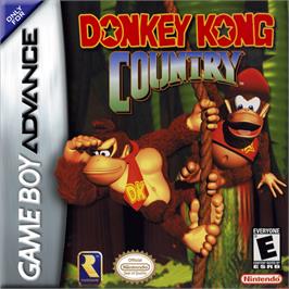 Box cover for Donkey Kong Junior on the Nintendo Game Boy Advance.