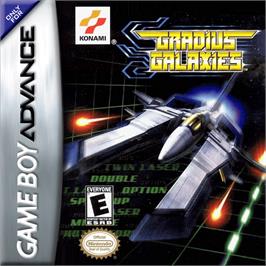 Box cover for Gradius Galaxies on the Nintendo Game Boy Advance.