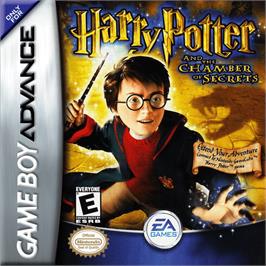 Box cover for Harry Potter and the Chamber of Secrets on the Nintendo Game Boy Advance.
