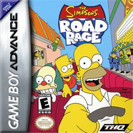 Box cover for Simpsons: Road Rage on the Nintendo Game Boy Advance.