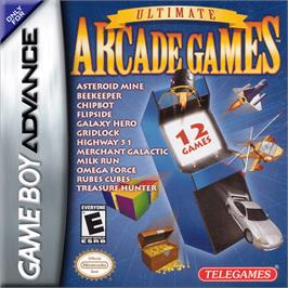 Box cover for Ultimate Arcade Games on the Nintendo Game Boy Advance.