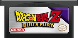 Cartridge artwork for Dragonball Z: Buu's Fury on the Nintendo Game Boy Advance.