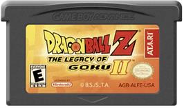 Cartridge artwork for Dragonball Z: Legacy of Goku 2 on the Nintendo Game Boy Advance.