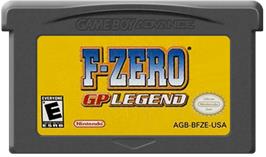 Cartridge artwork for F-Zero: GP Legend on the Nintendo Game Boy Advance.