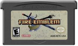 Cartridge artwork for Fire Emblem on the Nintendo Game Boy Advance.