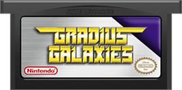Cartridge artwork for Gradius Galaxies on the Nintendo Game Boy Advance.