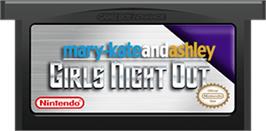Cartridge artwork for Mary-Kate and Ashley: Girls Night Out on the Nintendo Game Boy Advance.