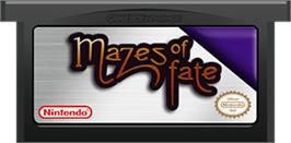 Cartridge artwork for Mazes of Fate on the Nintendo Game Boy Advance.