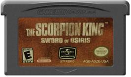 Cartridge artwork for Scorpion King: Sword of Osiris on the Nintendo Game Boy Advance.
