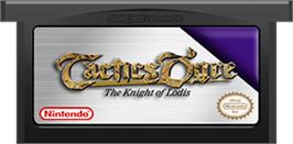 Cartridge artwork for Tactics Ogre: The Knight of Lodis on the Nintendo Game Boy Advance.