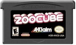 Cartridge artwork for ZooCube on the Nintendo Game Boy Advance.