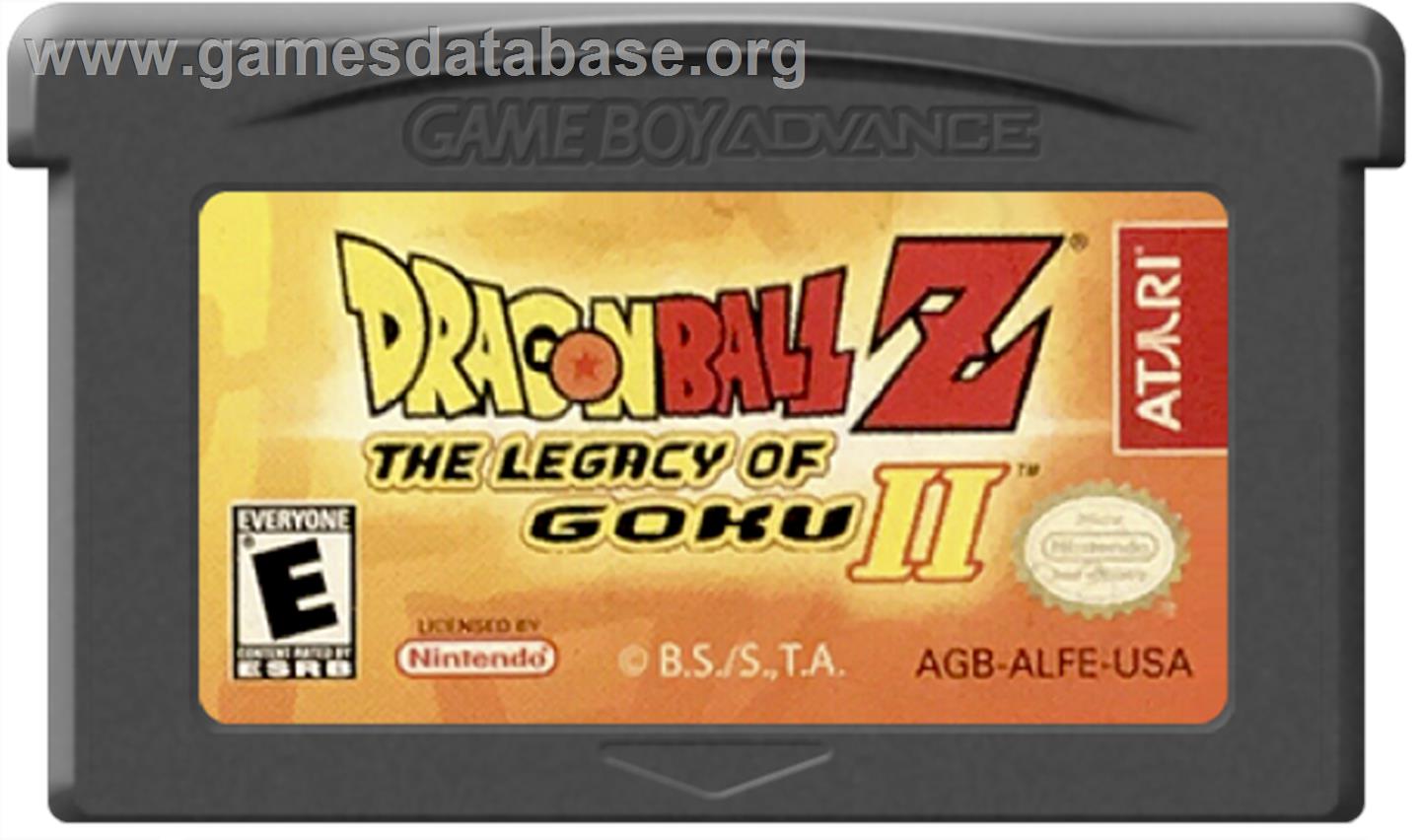 Dragonball Z: Legacy of Goku 2 - Nintendo Game Boy Advance - Artwork - Cartridge