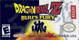 Top of cartridge artwork for Dragonball Z: Buu's Fury on the Nintendo Game Boy Advance.