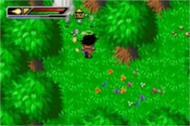 In game image of Dragonball Z: Buu's Fury on the Nintendo Game Boy Advance.