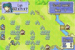 In game image of Fire Emblem on the Nintendo Game Boy Advance.